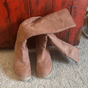 Target Women's Over the Knee Tan Boots